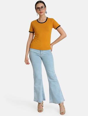 round neck solid tee - 16606076 - Standard Image - 4
