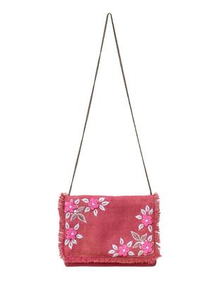 pink jute regular sling bag - 16606151 - Standard Image - 4