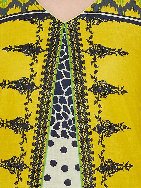 printed straight kurta - 16608035 - Zoom Image - 4
