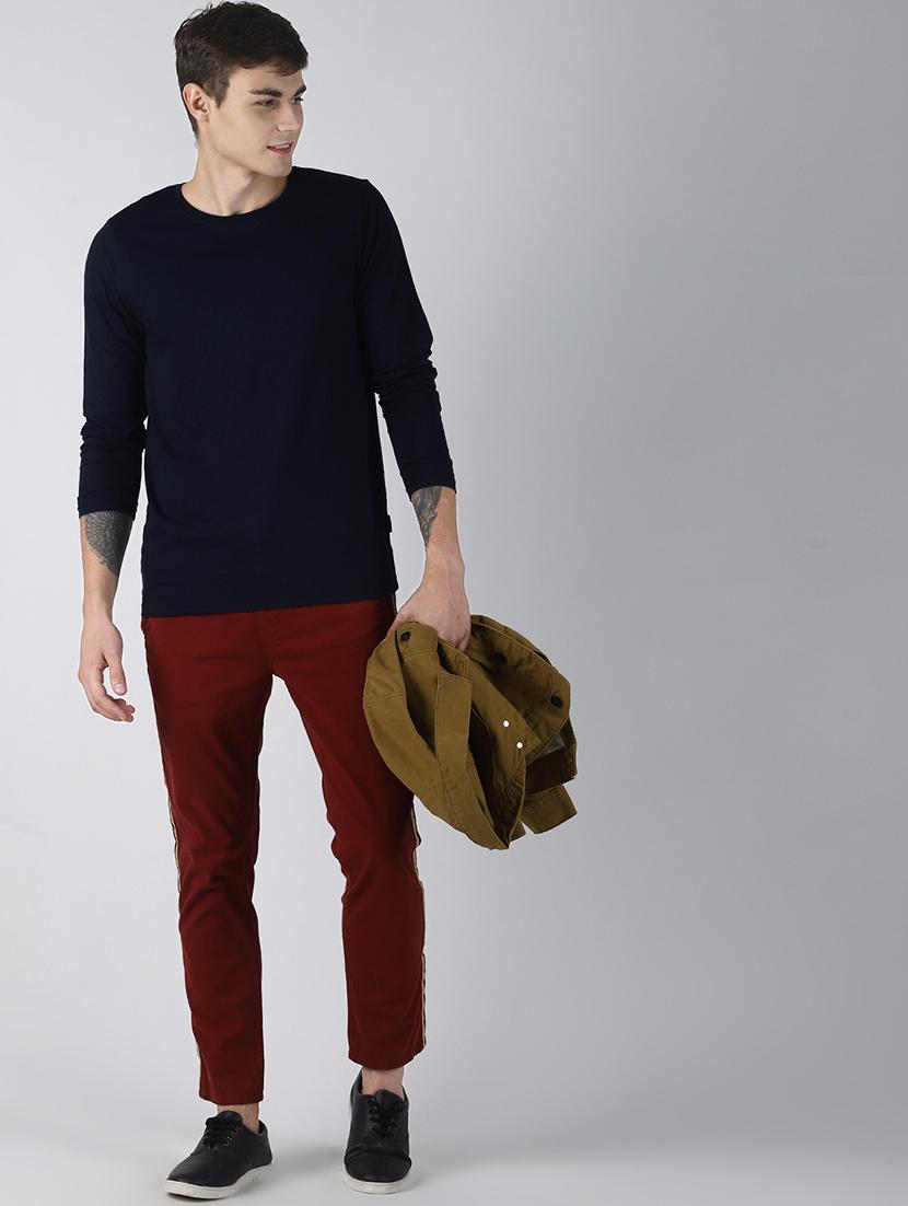 navy blue solid t-shirt - 16608351 - Zoom Image - 4
