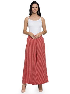 high rise striped palazzo - 16608401 - Standard Image - 4