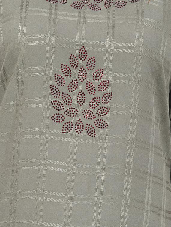 embellished kurta with palazzo set - 16608783 - Zoom Image - 4