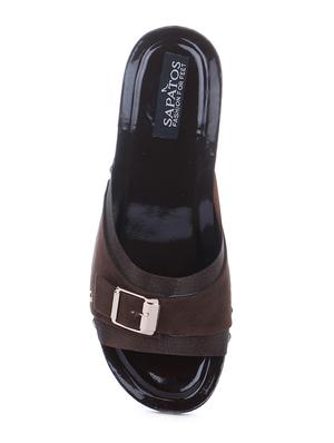 brown slip on wedges - 16610548 - Standard Image - 4
