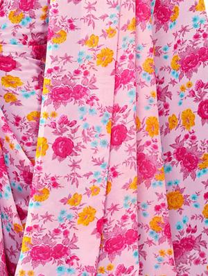 floral printed saree with blouse - 16610942 - Standard Image - 4