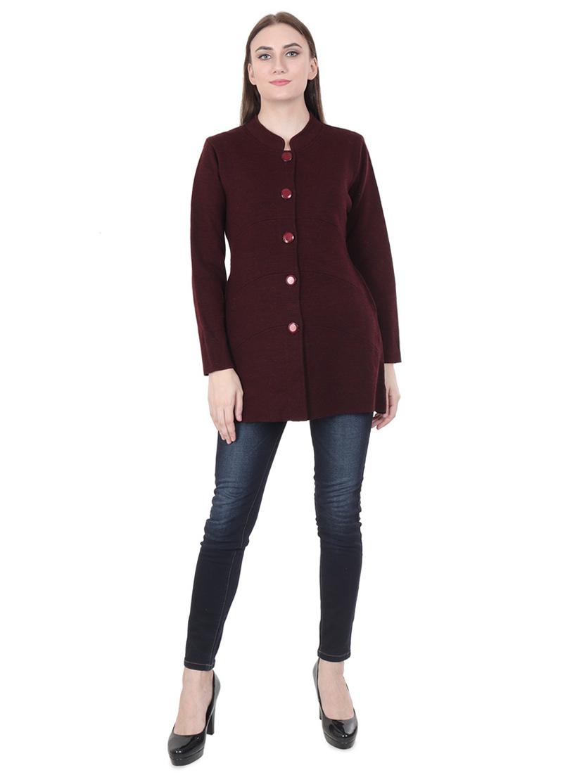 pocket detail long sleeved wool cardigan - 16611334 - Zoom Image - 4