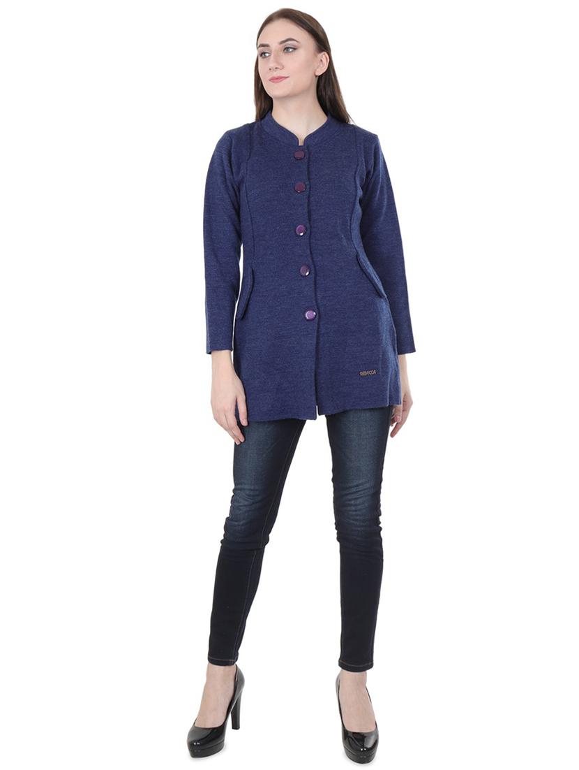 pocket detail long sleeved wool cardigan - 16611338 - Zoom Image - 4