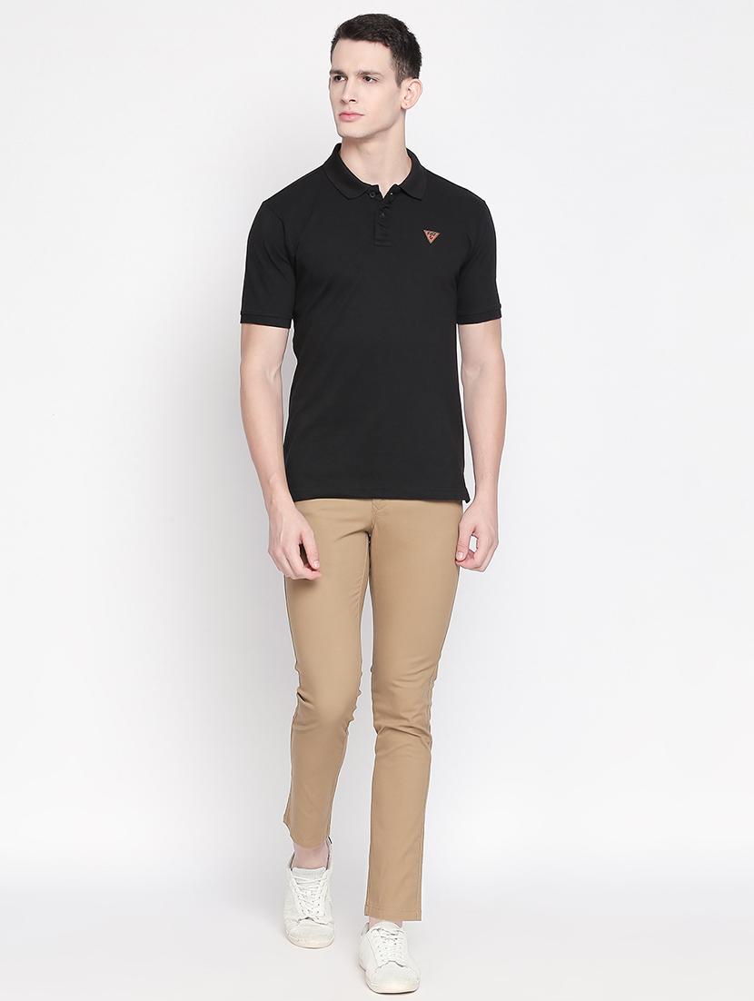 beige solid chinos - 16611387 - Zoom Image - 4