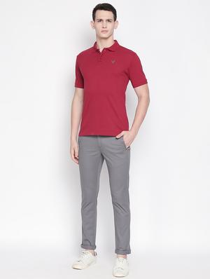 grey solid chinos - 16611392 - Standard Image - 4