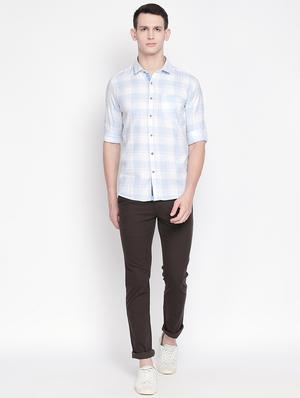 brown solid chinos - 16611394 - Standard Image - 4