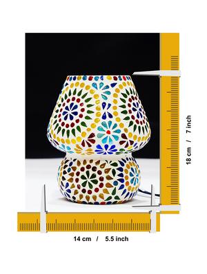 multicolour mosaic glass table lamp - 16611693 - Standard Image - 4