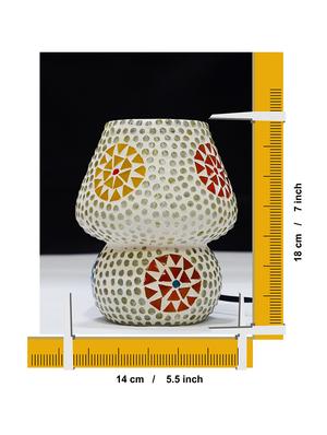 multicolour mosaic glass table lamp - 16611698 - Standard Image - 4