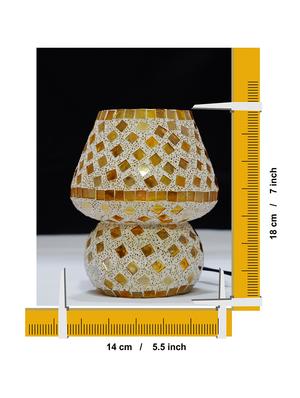 multicolour mosaic glass table lamp - 16611703 - Standard Image - 4