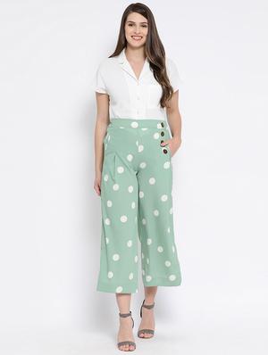 high rise button detail trouser - 16611911 - Standard Image - 4