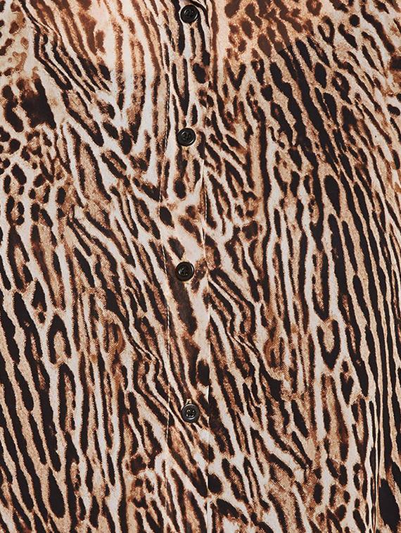 bishop sleeved animal printed shift dress - 16611935 - Zoom Image - 4