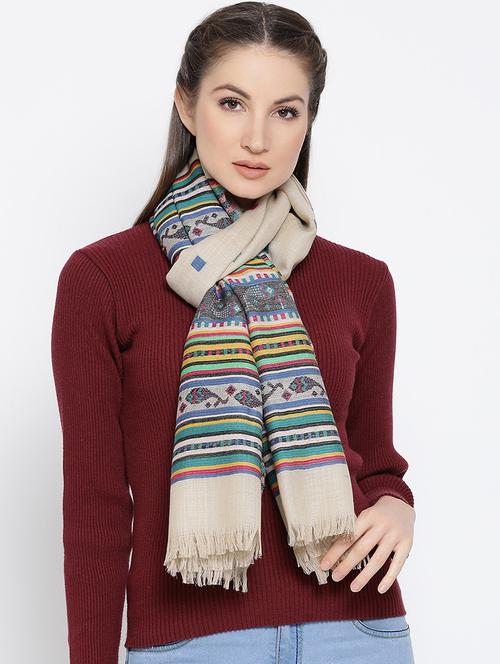 printed shawl - 16612282 - Very Small Image - 1