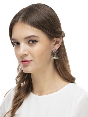 multi colored brass jhumka earring - 16613627 - Standard Image - 4