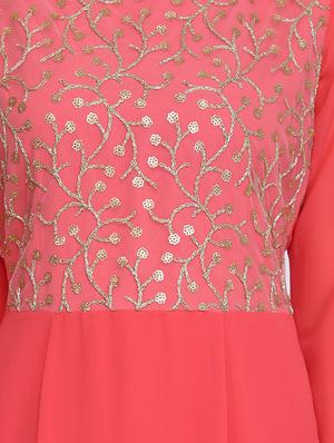 boat neck embellished detail maxi dress - 16614303 - Standard Image - 4