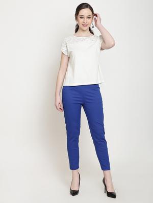 mid rise flat front trouser - 16614664 - Standard Image - 4