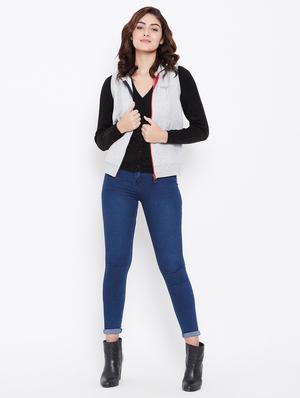 contrast tapping hooded jacket - 16615133 - Standard Image - 4