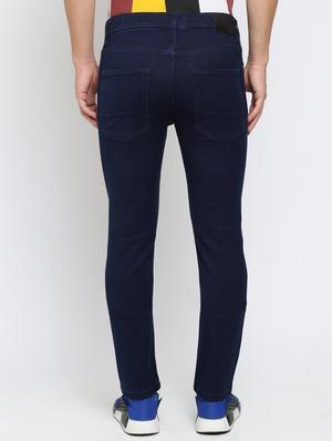 blue solid plain jeans - 16615223 - Standard Image - 4