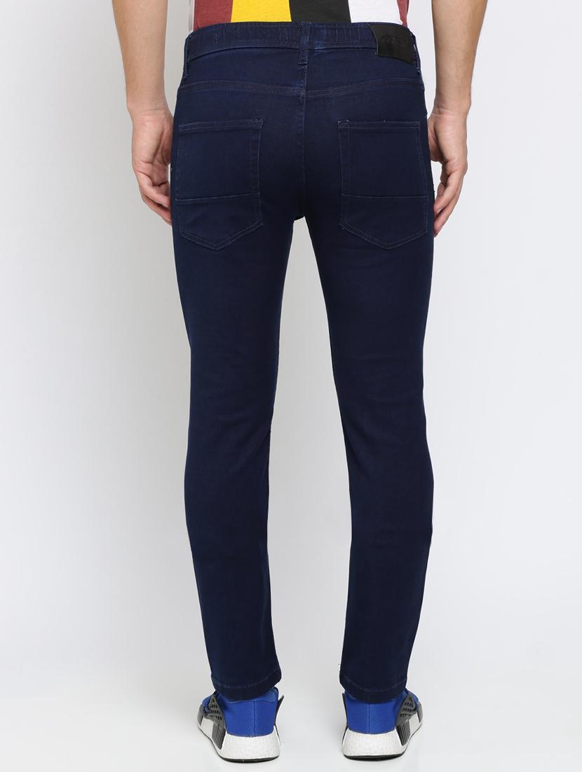 blue solid plain jeans - 16615223 - Zoom Image - 4