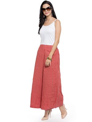 high rise striped palazzo - 16615295 - Standard Image - 4