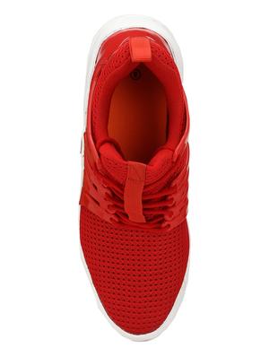 red mesh lace up sport shoes - 16615686 - Standard Image - 4
