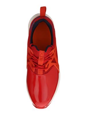red mesh lace up sport shoes - 16615699 - Standard Image - 4