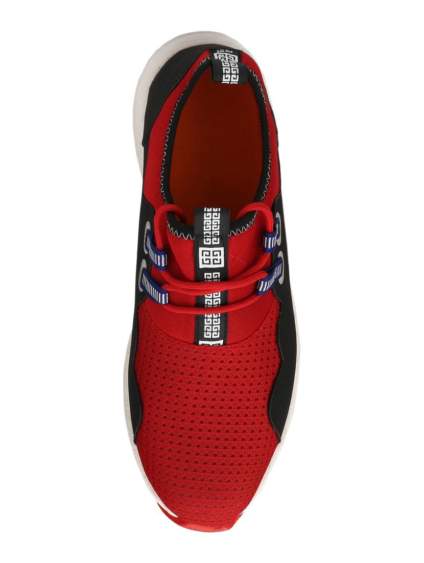 red mesh lace up sport shoes - 16615701 - Zoom Image - 4