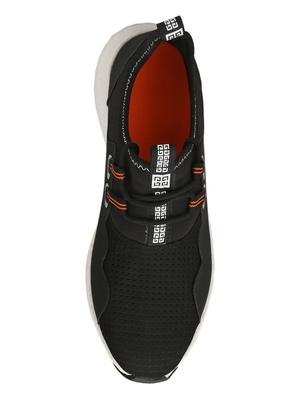 black mesh lace up sport shoes - 16615702 - Standard Image - 4
