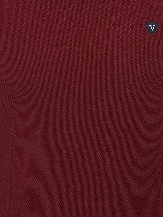 maroon solid pullover - 16616018 - Zoom Image - 4