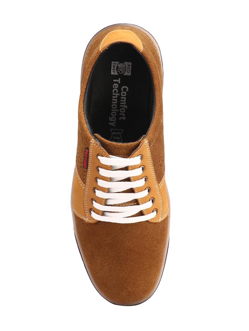 brown suede lace up sneakers - 16616171 - Zoom Image - 4