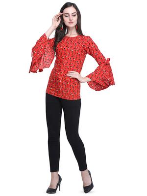 bell sleeved quirky top - 16616241 - Standard Image - 4