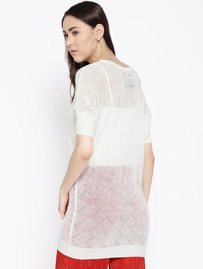 round neck long pullover - 16616298 - Zoom Image - 4