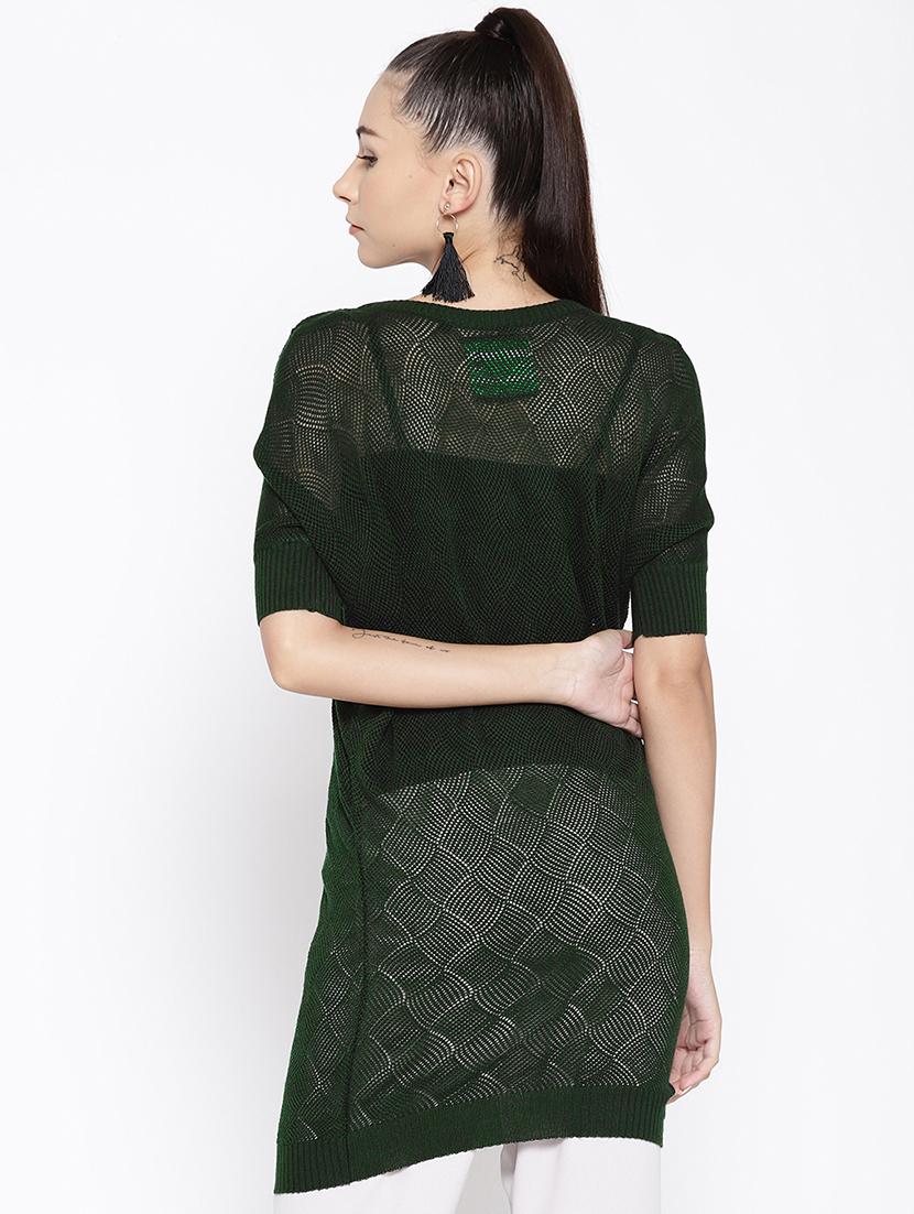 round neck long pullover - 16616299 - Zoom Image - 4
