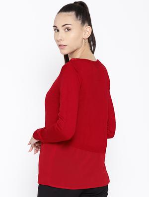 boat neck solid pullover - 16616301 - Standard Image - 4