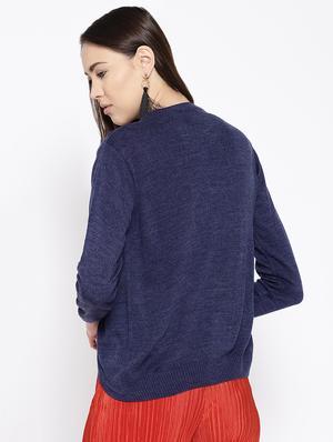 overlap neck long sleeved pullover - 16616306 - Standard Image - 4