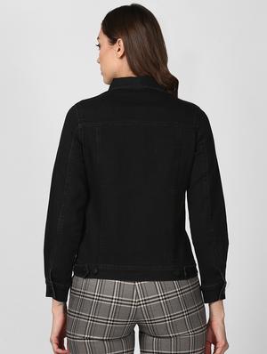 shirt collar denim jacket - 16616462 - Standard Image - 4