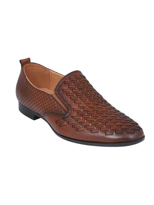 brown leather slip ons - 16618148 - Standard Image - 1