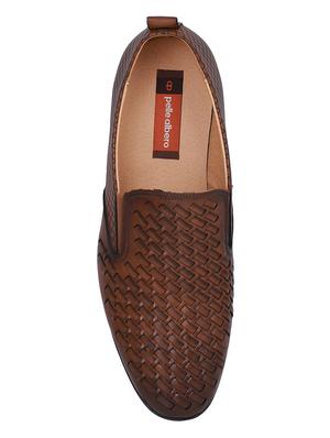 brown leather slip ons - 16618148 - Standard Image - 4