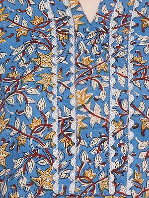 floral a-line kurta - 16618152 - Standard Image - 4