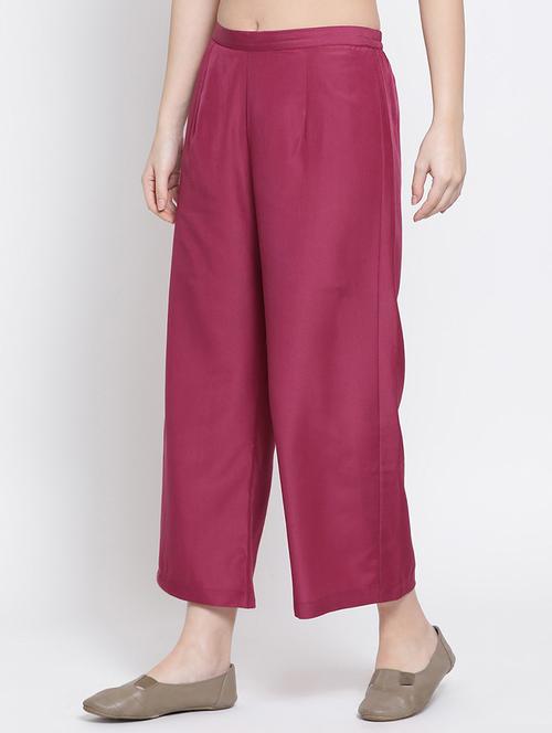 solid straight palazzo - 16618583 - Standard Image - 1