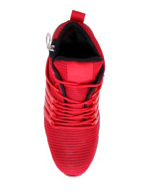 red mesh lace up sport shoes - 16618678 - Standard Image - 4