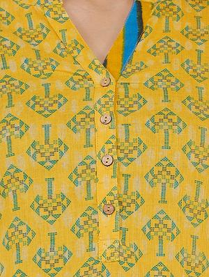printed straight kurti - 16618742 - Standard Image - 4