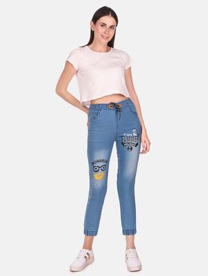 drawstring waist quirky jean - 16618778 - Standard Image - 4
