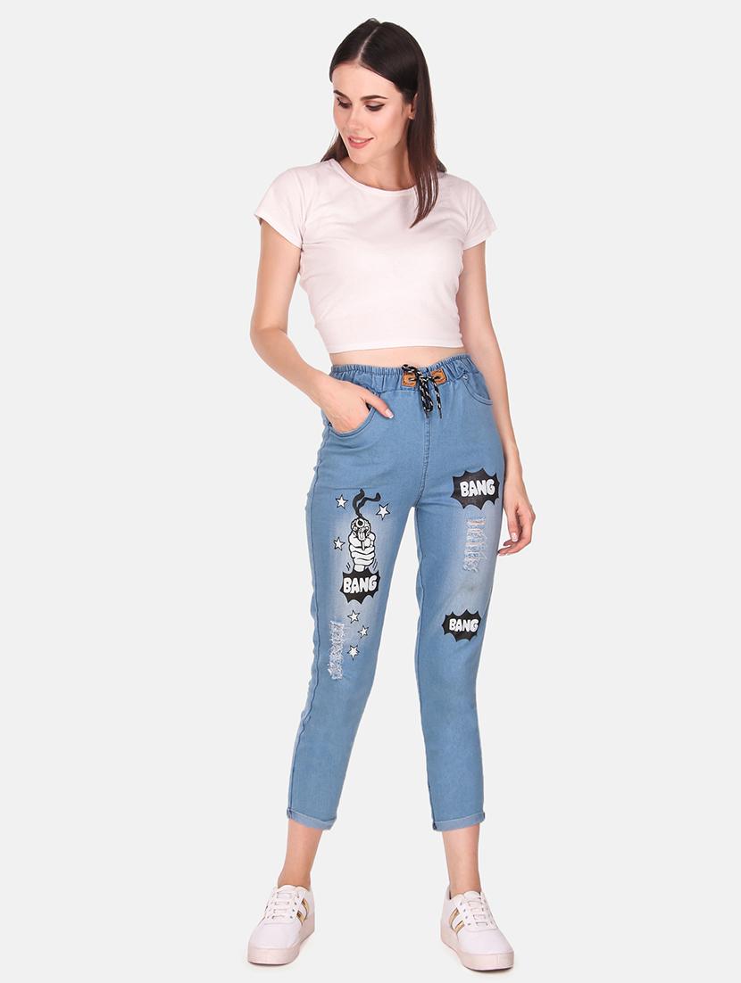 drawstring waist quirky jean - 16618780 - Zoom Image - 4