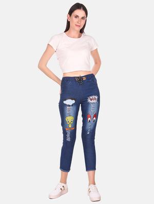 drawstring waist quirky jean - 16618783 - Standard Image - 4
