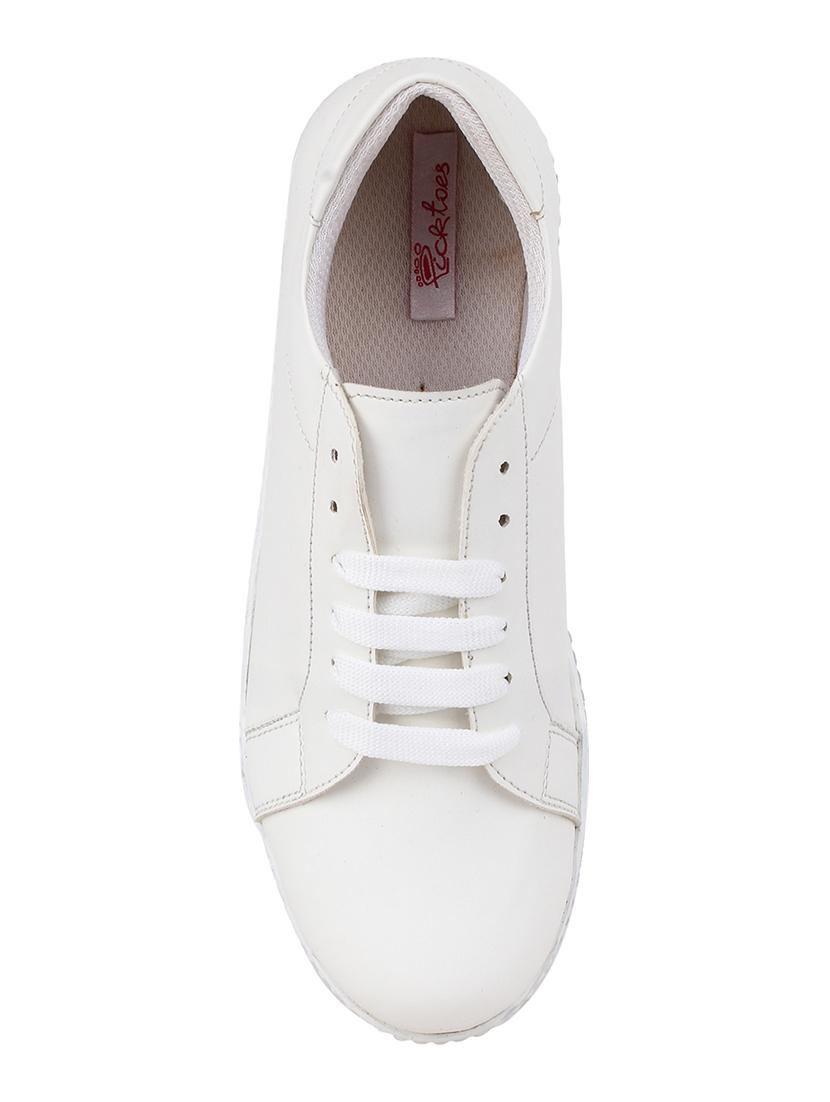 white lace-up sneakers - 16618867 - Zoom Image - 4