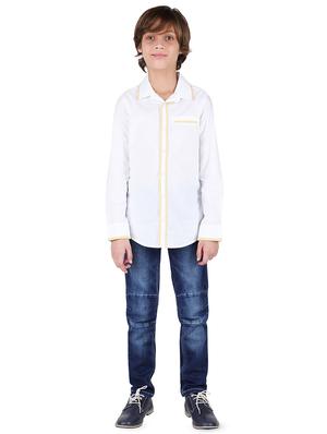 white cotton shirt - 16618996 - Standard Image - 4