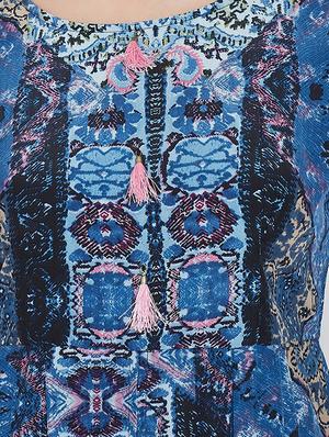 front slit abstract tunic - 16619227 - Standard Image - 4